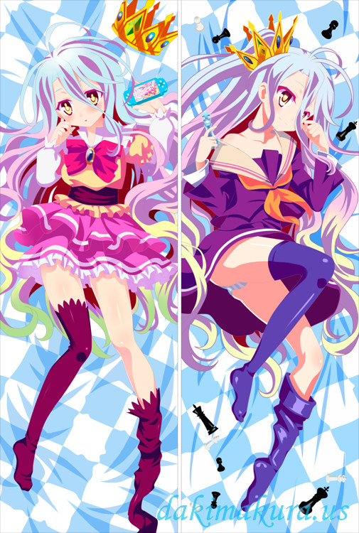 NO GAME NO LIFE-shiro ANIME DAKIMAKURA JAPANESE PILLOW COVER